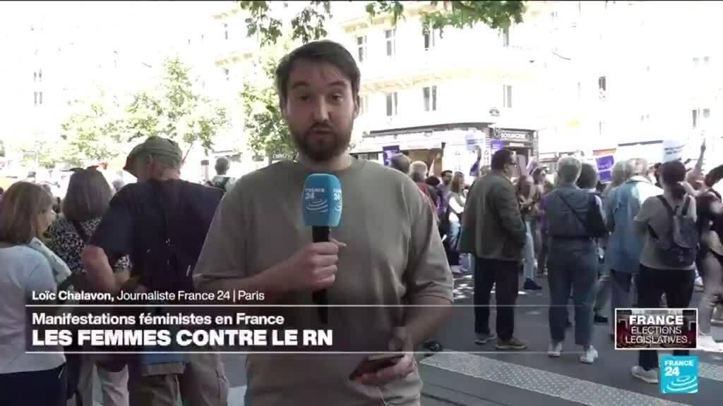 Législatives : manifestation à Paris contre l’extrême droite