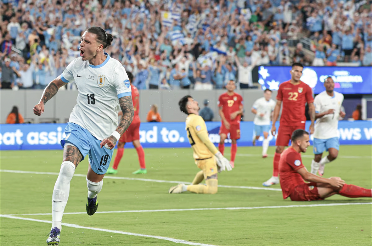 L’Uruguay écrase la Bolivie 5-0 lors du choc du groupe C de la Copa America