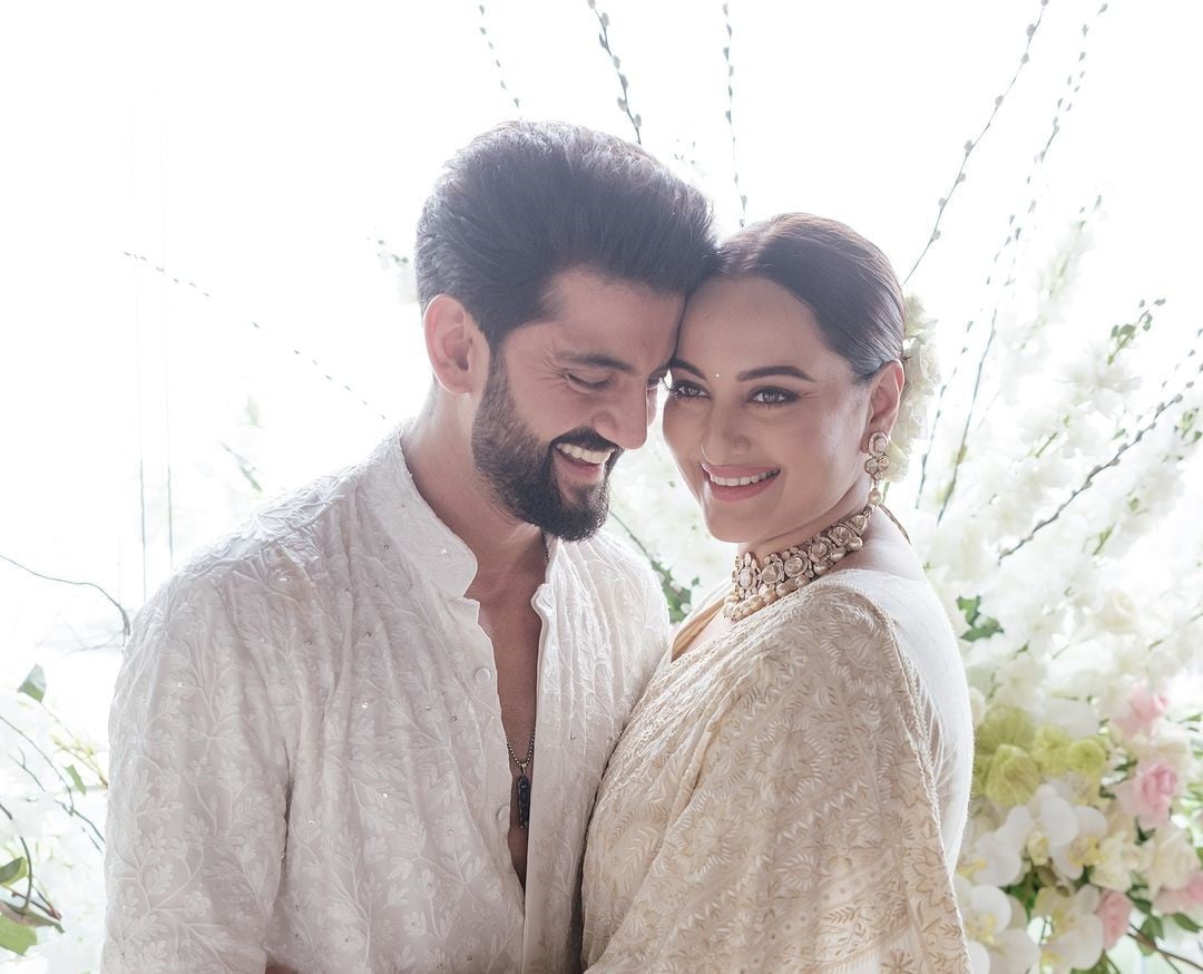 Sonakshi Sinha, Zaheer Iqbal unite in wedded bliss