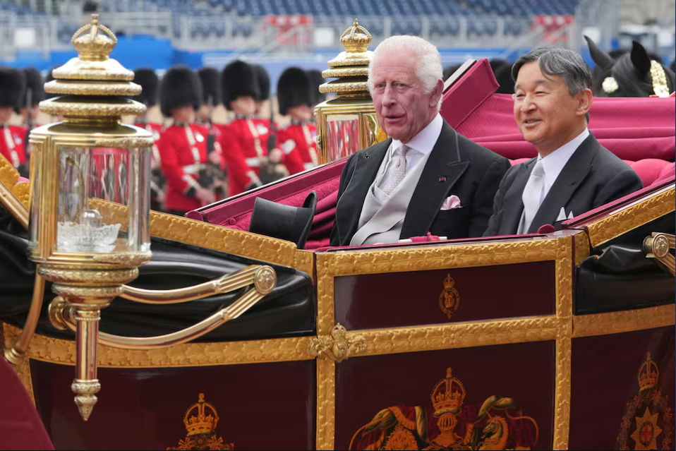 UK’s King Charles hosts Japan’s emperor Naruhito for historic state visit