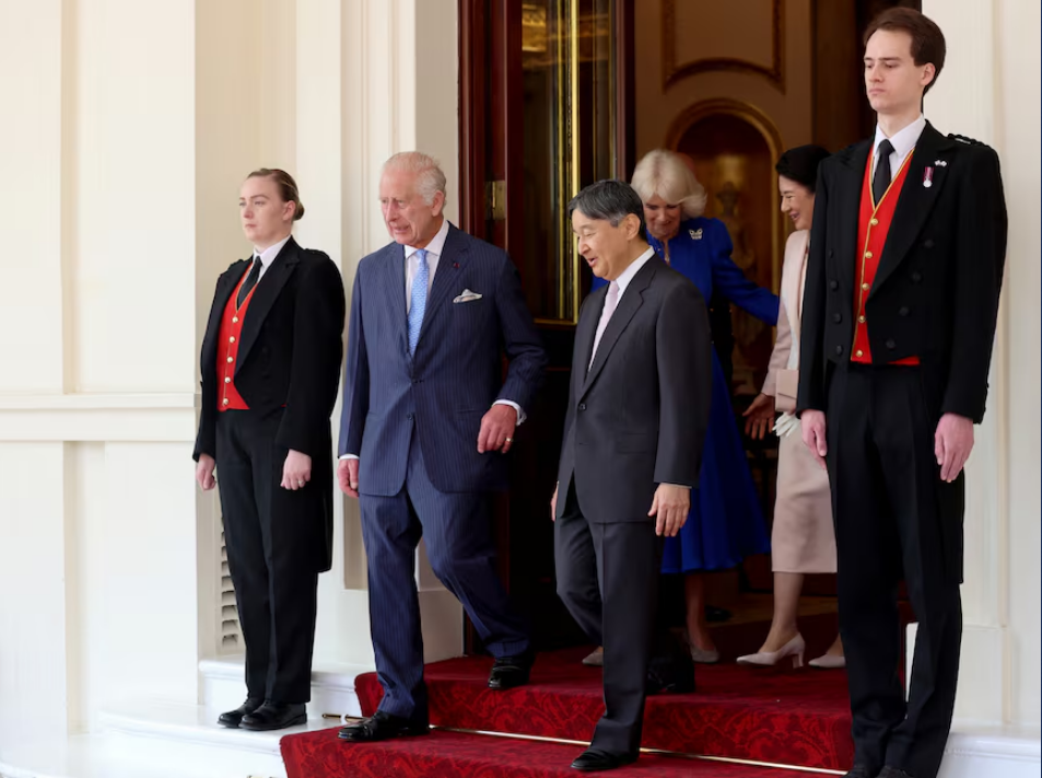 La visite d’État de l’empereur Naruhito au Royaume-Uni se termine par une rencontre avec le roi Charles