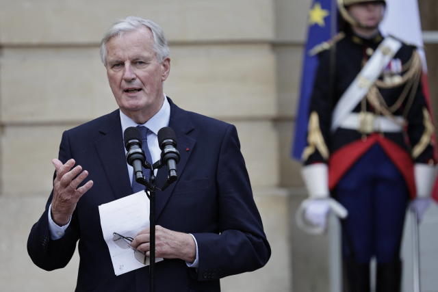 La France a besoin de respect et d’unité, déclare le nouveau Premier ministre Michel Barnier